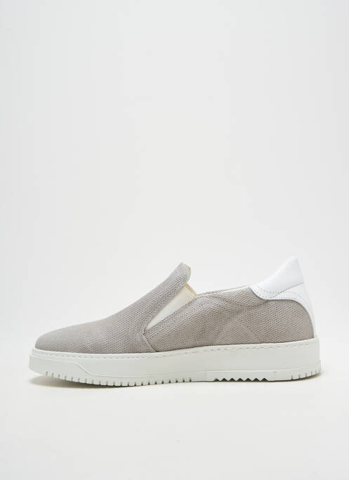 Slip ons semelle amovible talon plat jusqu'à 3cm gris HEINE femme