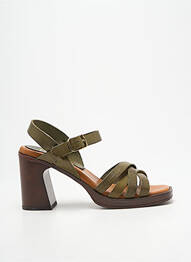 Sandales/nu pieds talon bottier talon de 7 à 9cm vert HEINE femme