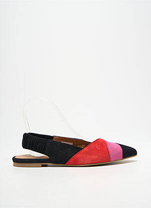 Sandales/nu pieds chiquet talon plat jusqu'à 3cm noir HEINE femme