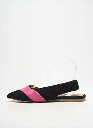 Sandales/nu pieds chiquet talon plat jusqu'à 3cm noir HEINE femme