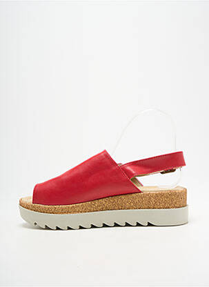 Sandales/nu pieds fermeture boucle(s) talon de 4 à 6cm rouge ANDREA CONTI femme