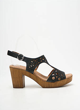 Sandales/nu pieds talon bottier talon de 7 à 9cm noir HEINE femme