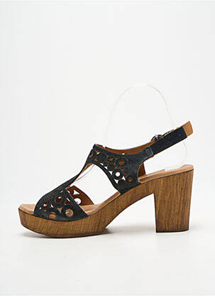 Sandales/nu pieds talon bottier talon de 7 à 9cm noir HEINE femme