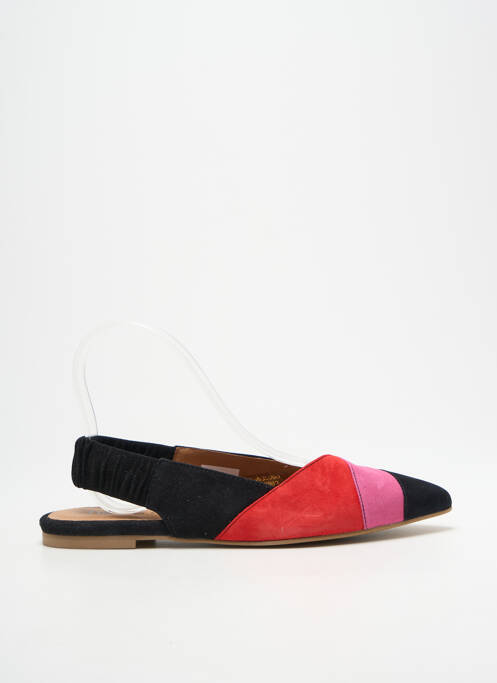 Sandales/nu pieds chiquet talon plat jusqu'à 3cm noir HEINE femme