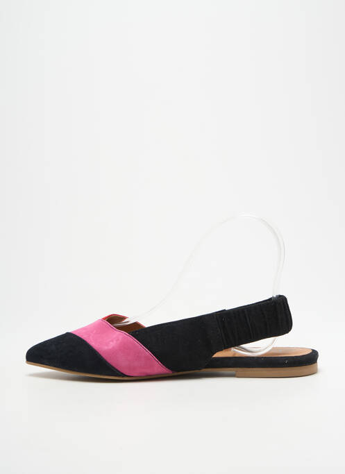 Sandales/nu pieds chiquet talon plat jusqu'à 3cm noir HEINE femme