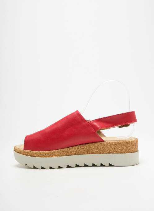 Sandales/nu pieds fermeture boucle(s) talon de 4 à 6cm rouge ANDREA CONTI femme