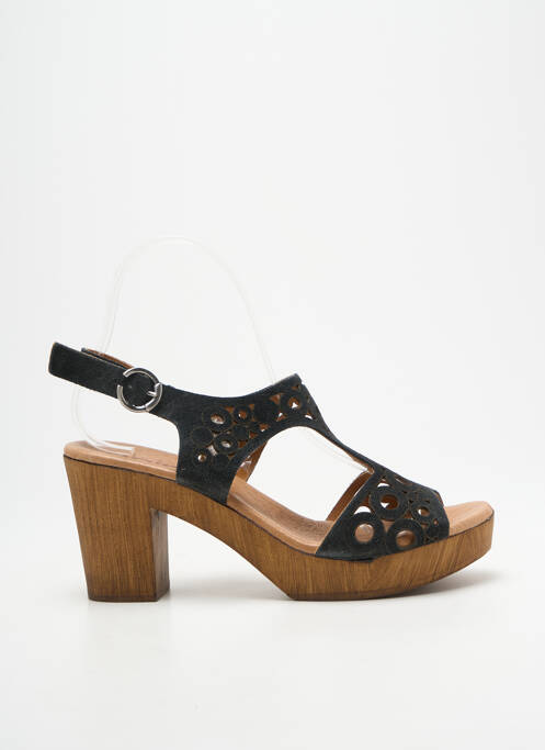 Sandales/Nu pieds noir HEINE femme