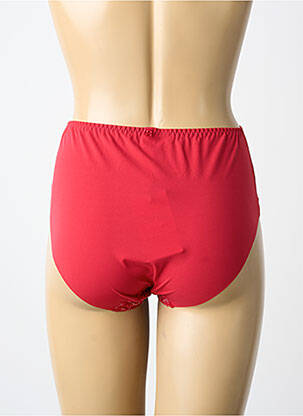 Culotte haute tissage satiné rouge LOUISA BRACQ femme