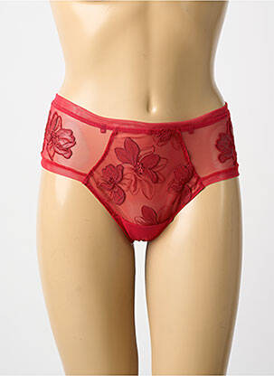 Shorty effet matière satinée rouge LISE CHARMEL femme