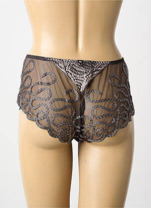Shorty tissage satiné gris LOUISA BRACQ femme