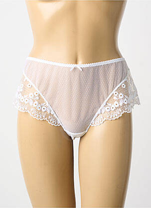 Shorty tissage tulle blanc AUBABE femme