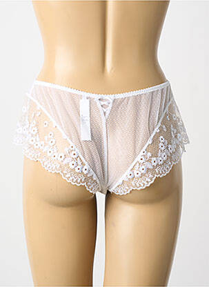 Shorty tissage tulle blanc AUBABE femme