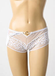 Shorty effet matière satinée blanc AUBADE femme
