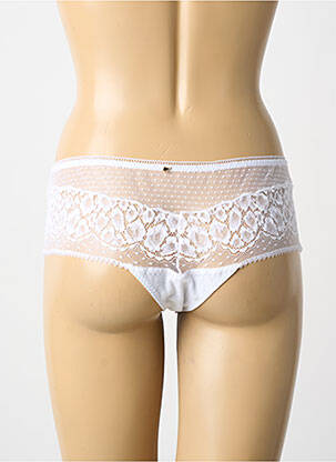 Shorty effet matière satinée blanc AUBADE femme