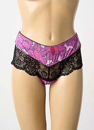 Shorty tissage satiné violet AUBABE femme