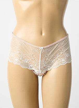 Shorty effet matière satinée beige AUBADE femme