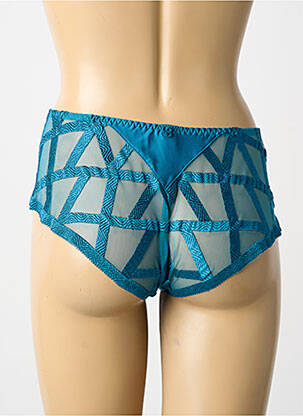 Culotte effet matière satinée bleu LOUISA BRACQ femme