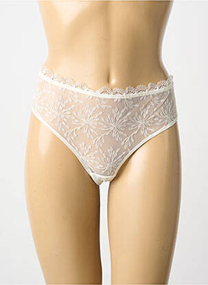 Culotte tissage satiné beige SIMONE PERELE femme