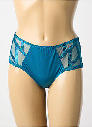 Culotte effet matière satinée bleu LOUISA BRACQ femme