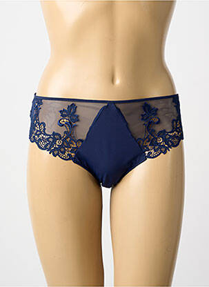 Culotte effet matière satinée bleu SIMONE PERELE femme