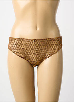 Culotte effet matière satinée or AUBADE femme