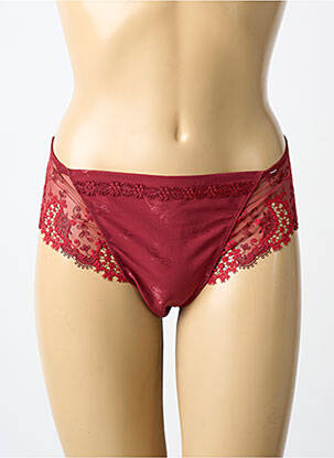 Culotte effet matière satinée rouge SIMONE PERELE femme