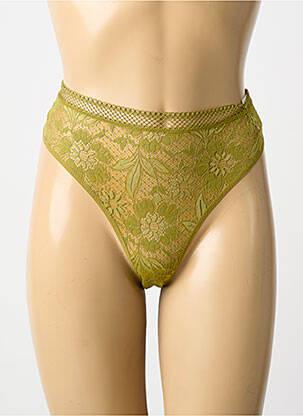 Culotte tissage satiné vert SIMONE PERELE femme