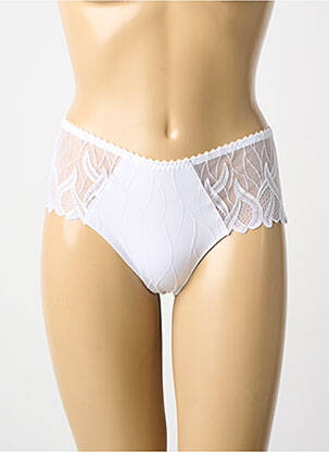 Culotte gainante broderie blanc LOUISA BRACQ femme