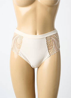 Culotte haute tissage satiné beige SIMONE PERELE femme