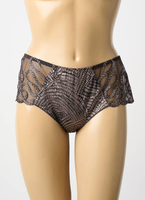 Shorty tissage satiné gris LOUISA BRACQ femme