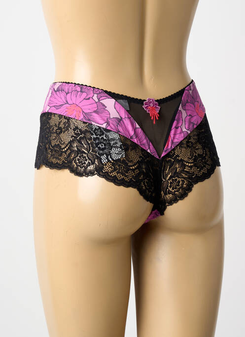 Shorty tissage satiné violet AUBABE femme
