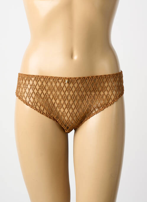 Culotte effet matière satinée or AUBADE femme