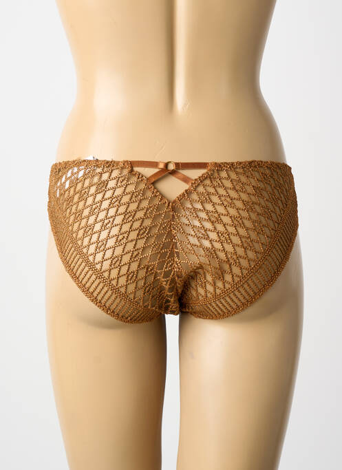 Culotte effet matière satinée or AUBADE femme