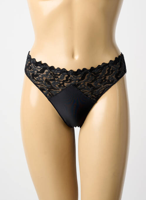 Culotte effet matière satinée noir LOUISA BRACQ femme