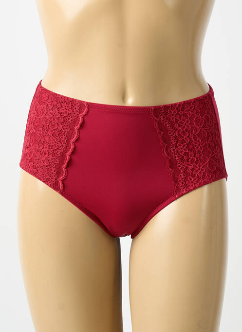 Culotte tissage satiné rouge ANITA femme