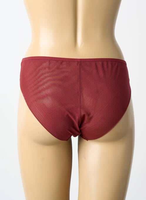 Culotte effet matière satinée rouge LINGADORE femme