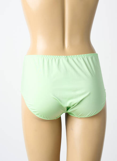 Culotte tissage satiné vert LINGADORE femme