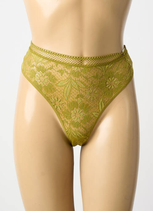 Culotte tissage satiné vert SIMONE PERELE femme