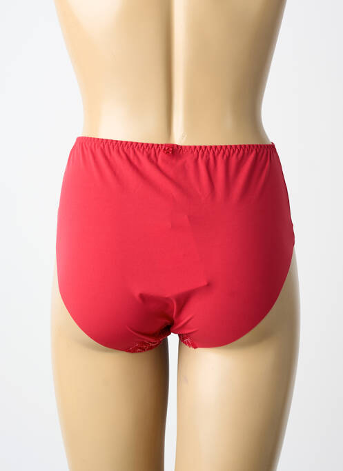 Culotte haute tissage satiné rouge LOUISA BRACQ femme