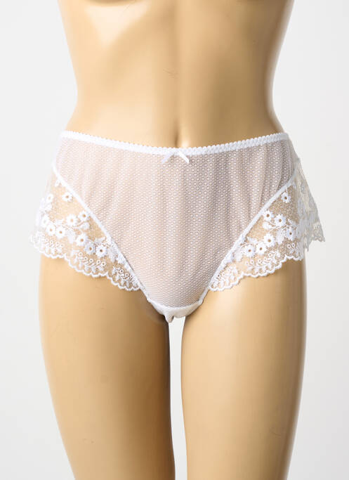 Shorty broderie blanc AUBABE femme
