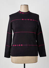 Pull coupe cintrée manches longues noir TELMAIL femme