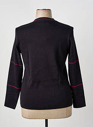Pull coupe cintrée manches longues noir TELMAIL femme