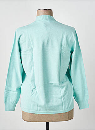 Pull coupe cintrée manches longues bleu RABE femme