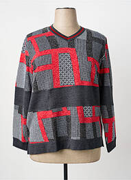 Pull coupe cintrée manches longues gris GUY DUBOUIS femme