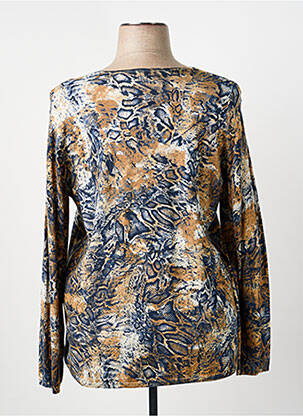 Pull stretch manches longues bleu BARBARA LEBEK femme