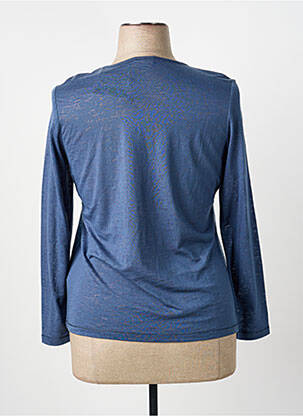 T-shirt manches longues manches longues bleu BARBARA LEBEK femme
