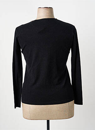 Pull coupe cintrée manches longues noir TRIPODE femme