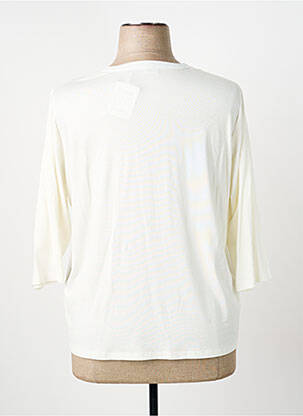 T-shirt manches 3/4 manches 3/4 beige FRANK WALDER femme