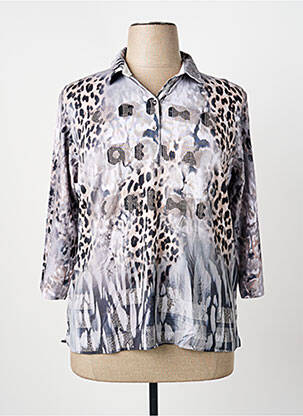 Polo manches 3/4 manches 3/4 gris RABE femme