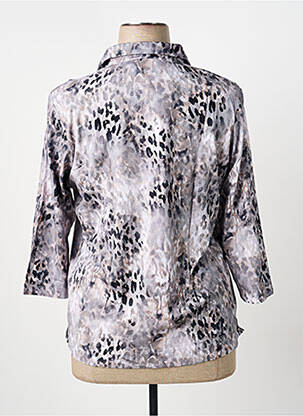 Polo manches 3/4 manches 3/4 gris RABE femme